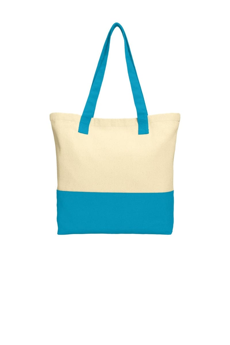 Port Authority Colorblock Cotton Tote. BG414 in 