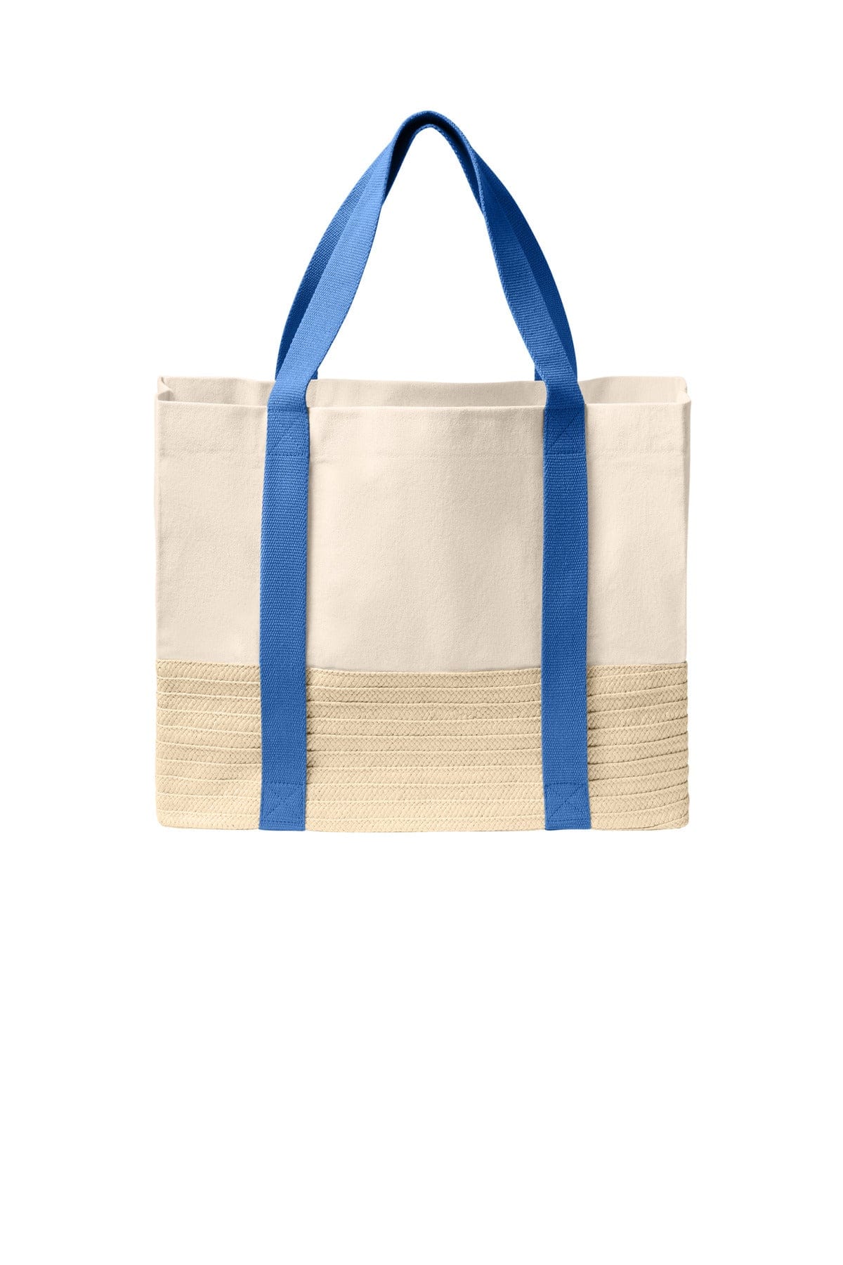 Port Authority Straw Market Tote BG450 in Ultramarine Blue