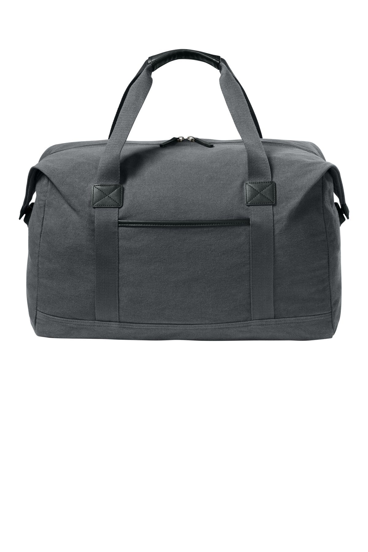 Port Authority Washed Canvas Duffel BG8030 in Grey Steel