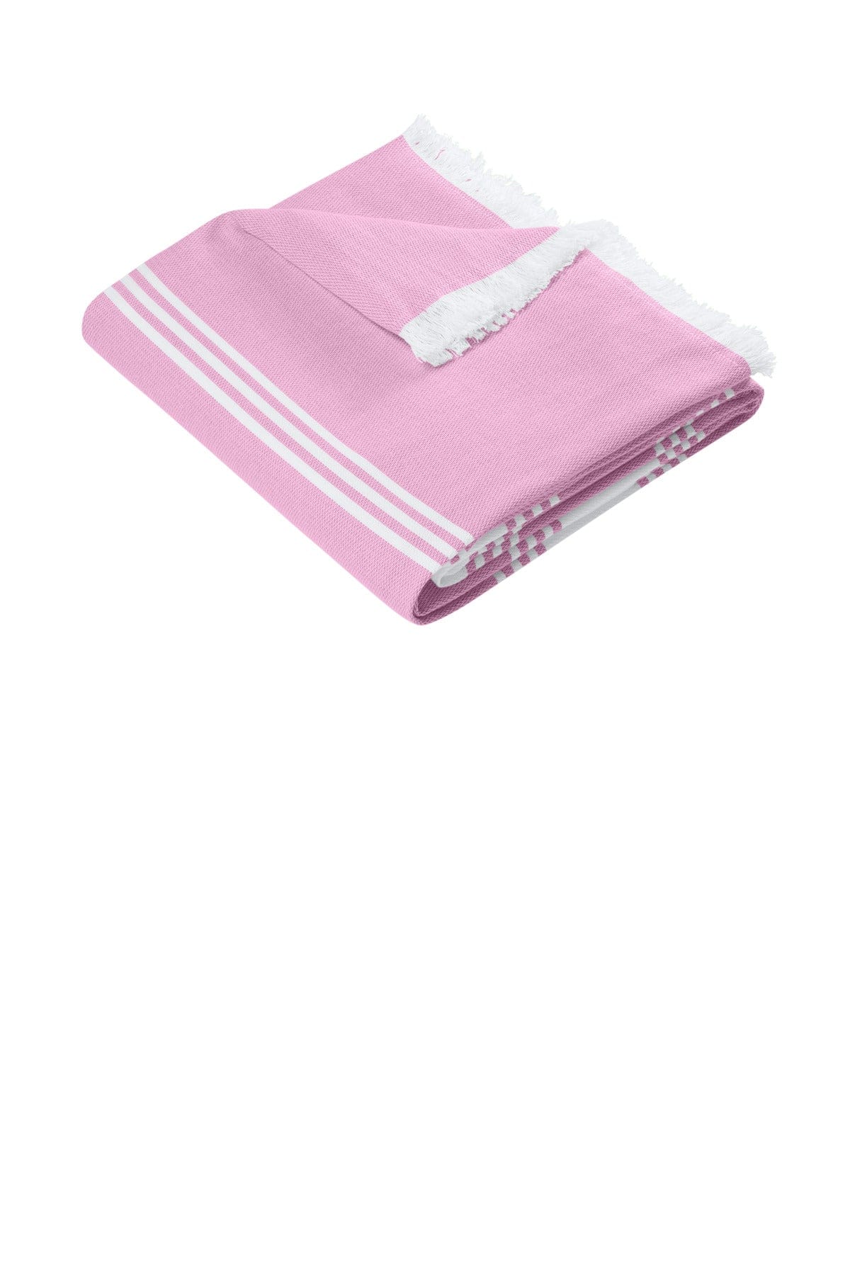 Port Authority Beach Throw BP91 in Awareness Pink/ White