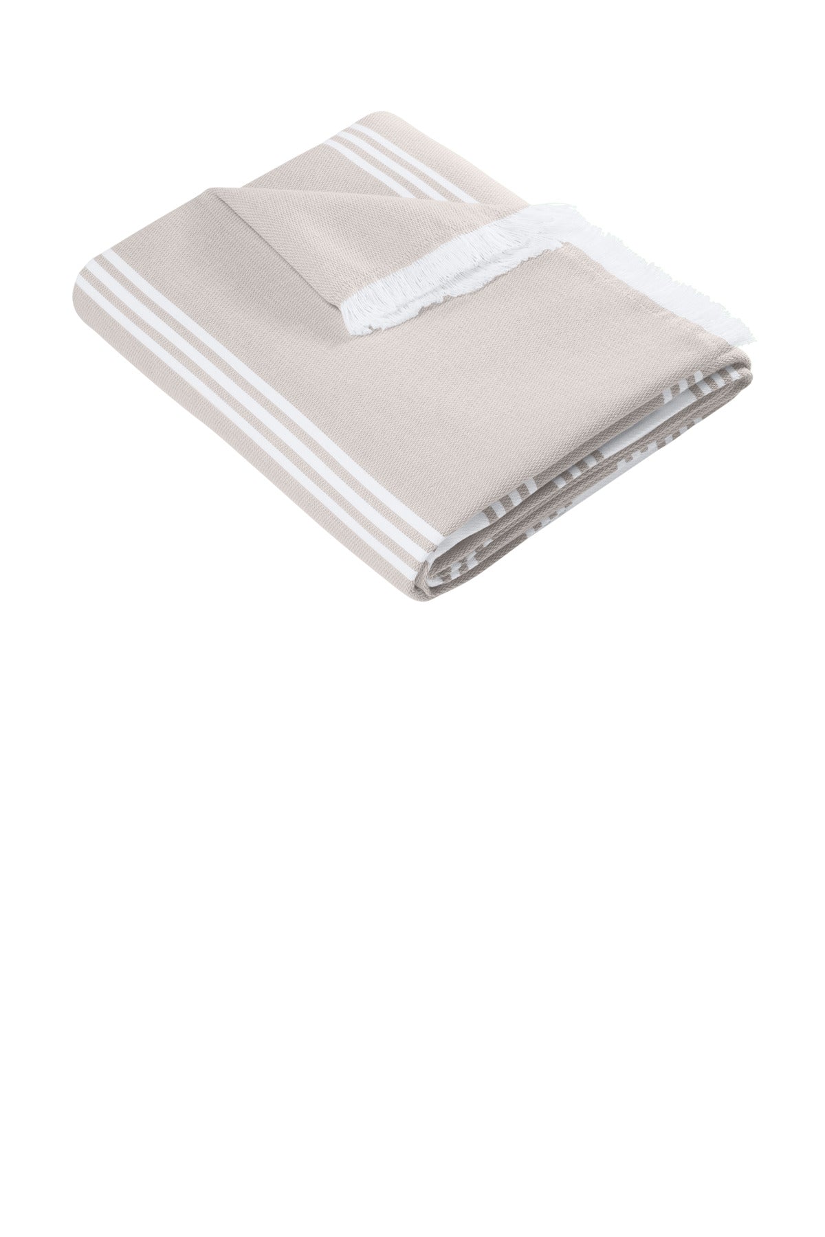 Port Authority Beach Throw BP91 in Sahara/ White