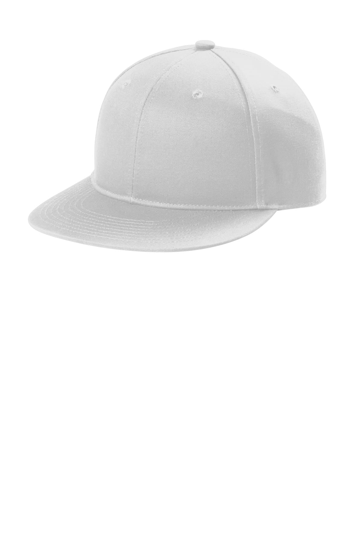 Port Authority C406 OSFA / White Port Authority C406 Snapback Flat Bill Cap
