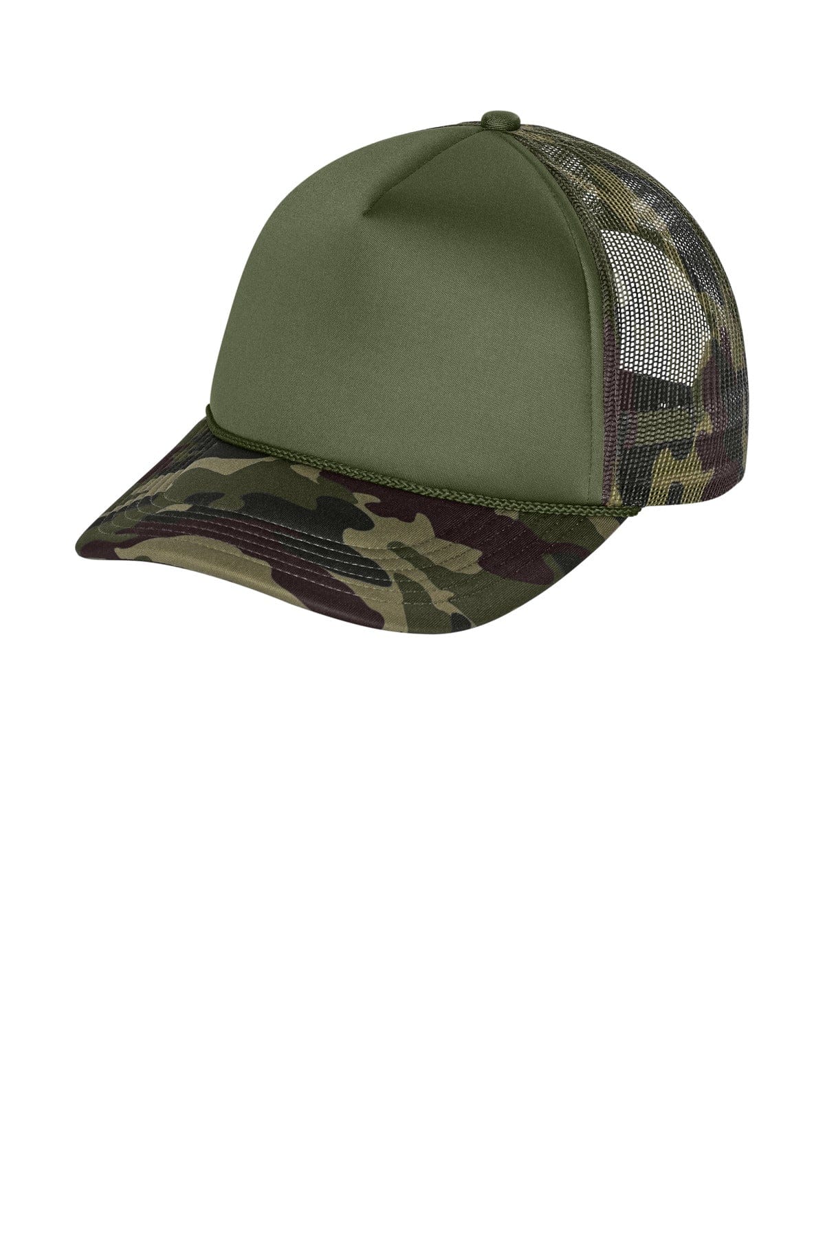 Port Authority Foam Truck'N Cap C993 in Olive Drab Green/ Camo/ Camo