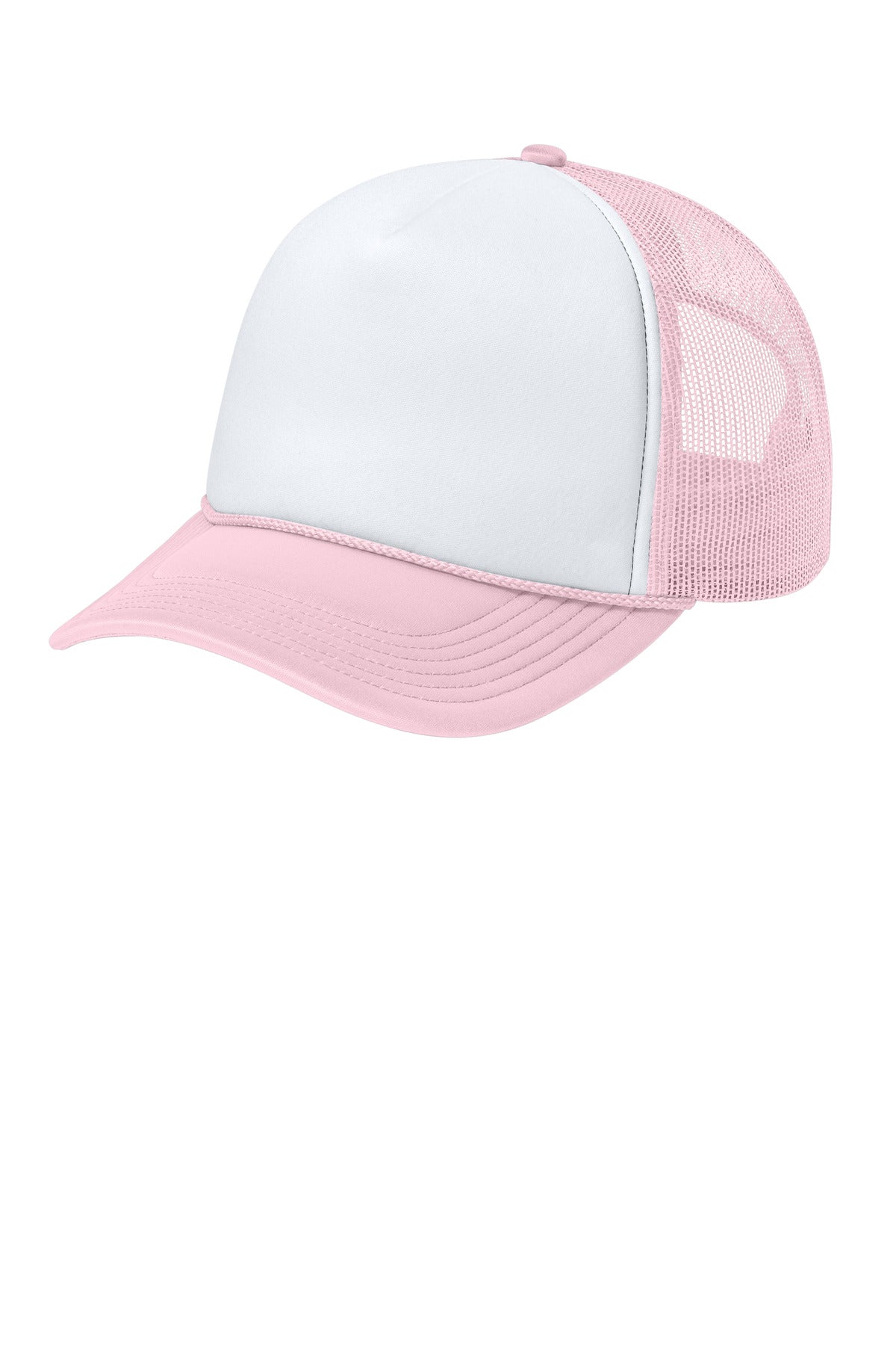 Port Authority Foam Truck'N Cap C993 in White/ Cloud Pink/ Cloud Pink