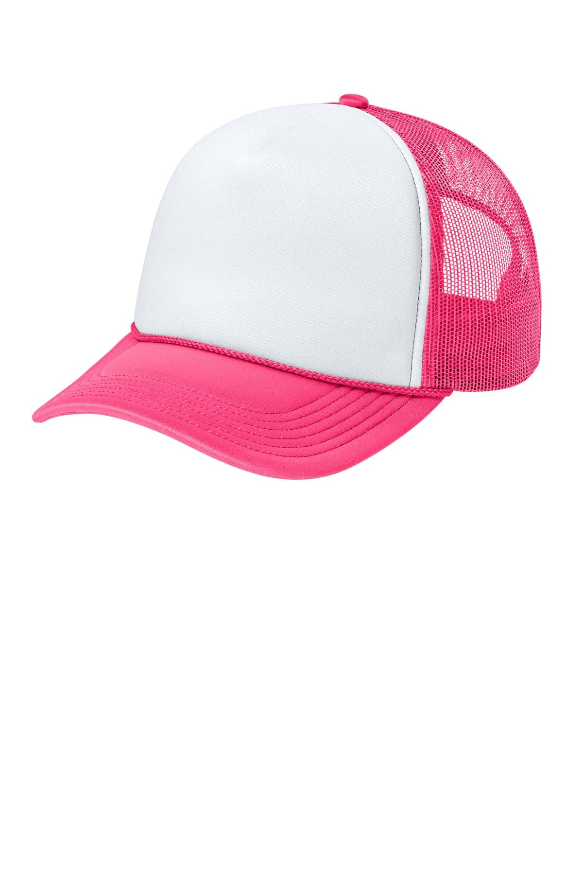 Port Authority Foam Truck'N Cap C993 in White/ Neon Pink/ Neon Pink