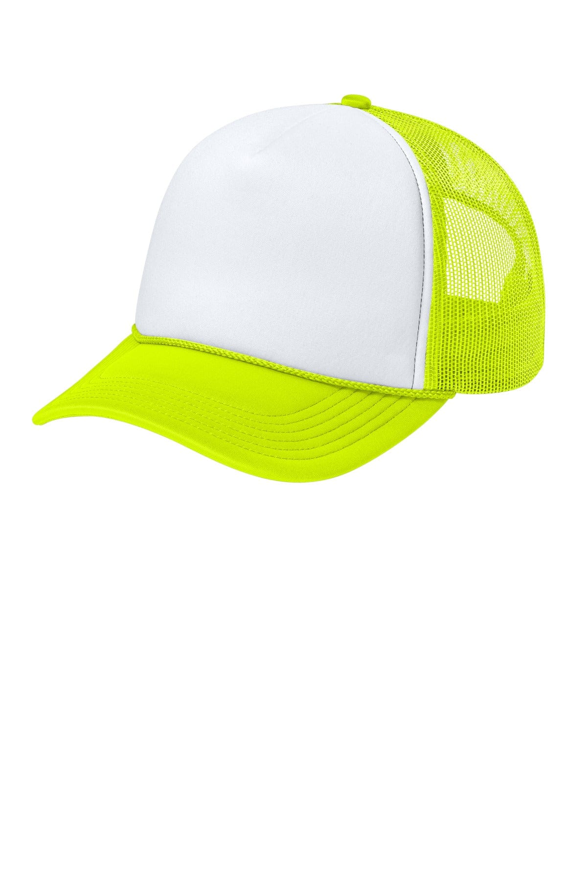 Port Authority Foam Truck'N Cap C993 in White/ Neon Yellow/ Neon Yellow