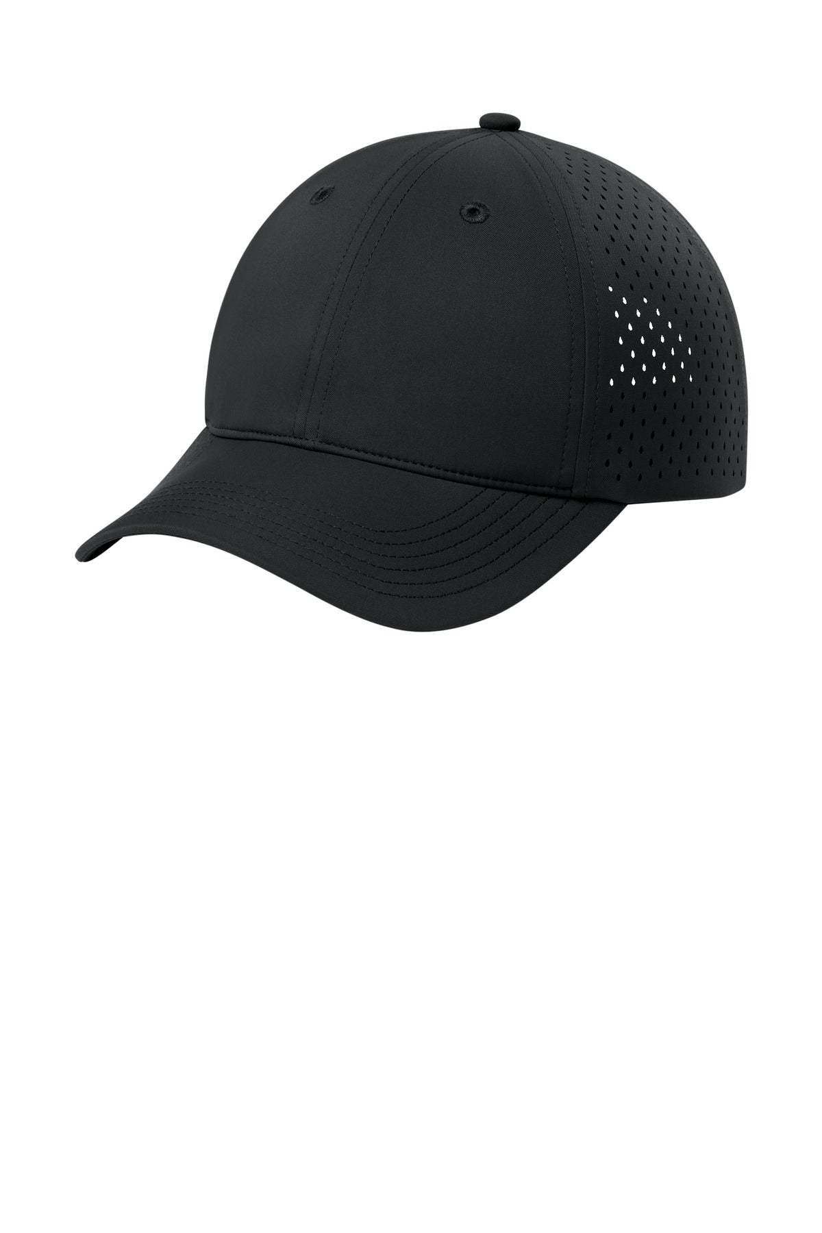 Port Authority All-Day Performance UPF Perforated Cap C995 in Deep Black
