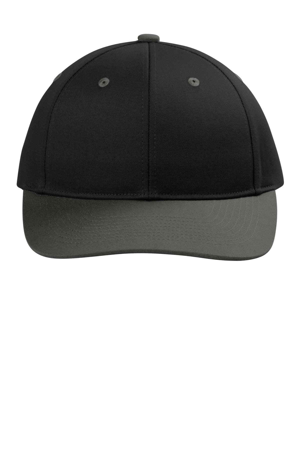 Port Authority Caps OSFA / Black/ Grey Steel Port Authority C118: Snapback Cap