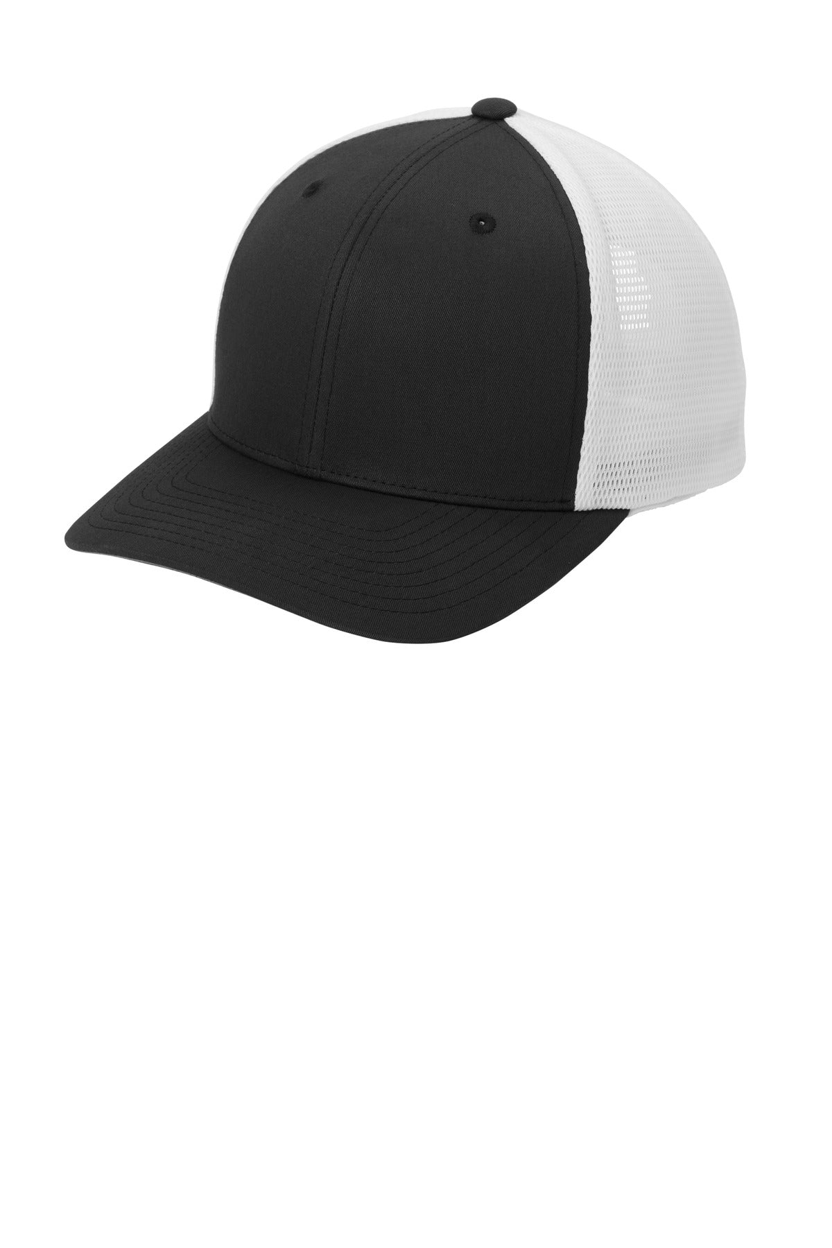 Port Authority Caps OSFA / Black/ White Port Authority C110: Flexfit 110 Mesh Cap