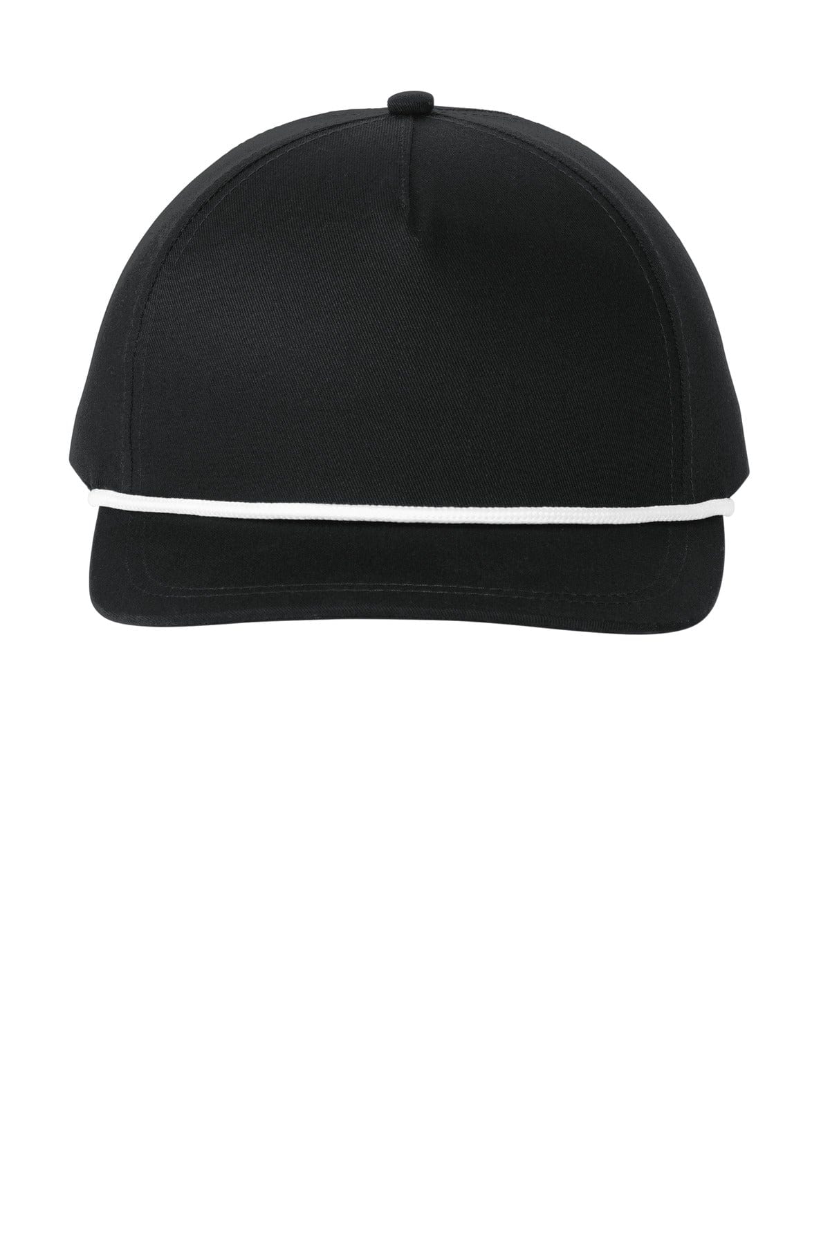 Port Authority Caps OSFA / Black/ White Port Authority C962: Snapback Five-Panel Rope Cap