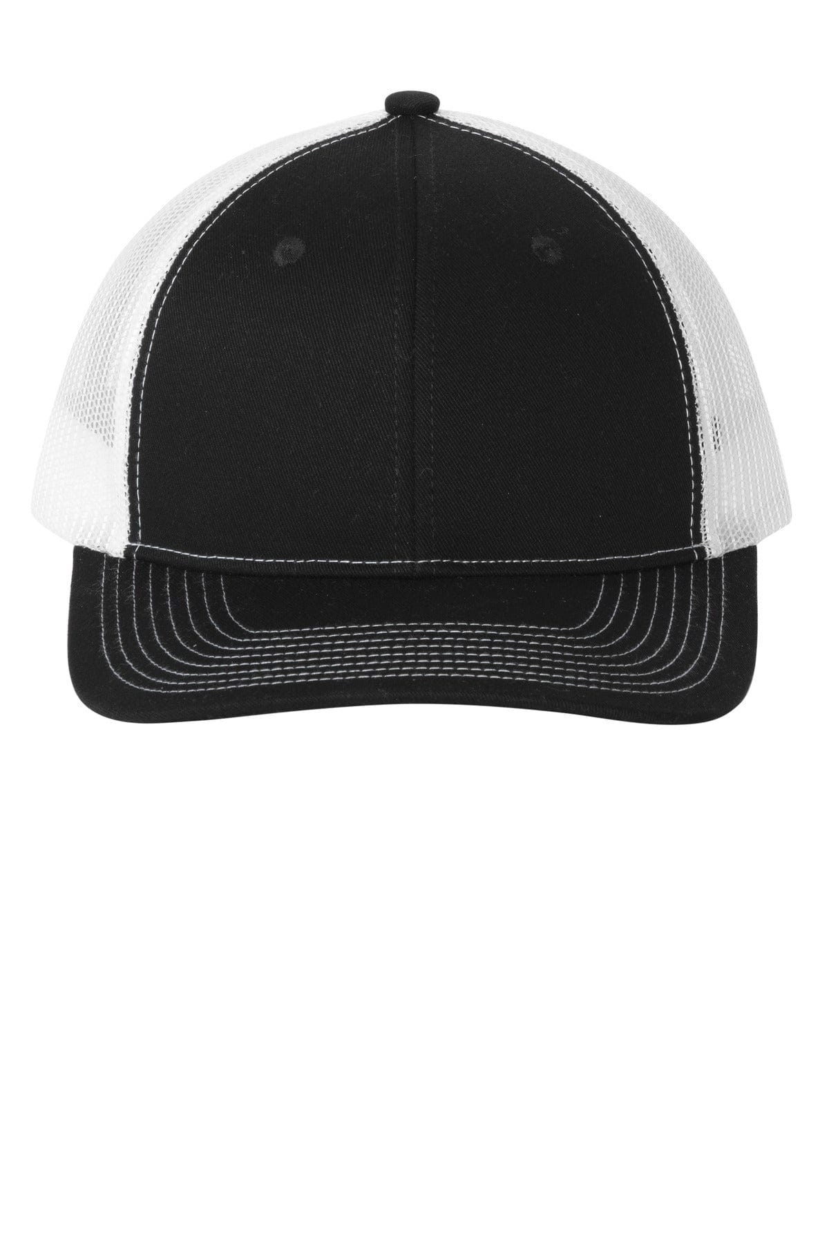 Port Authority Caps OSFA / Black/ White Port Authority LC111: Snapback Ponytail Trucker Cap
