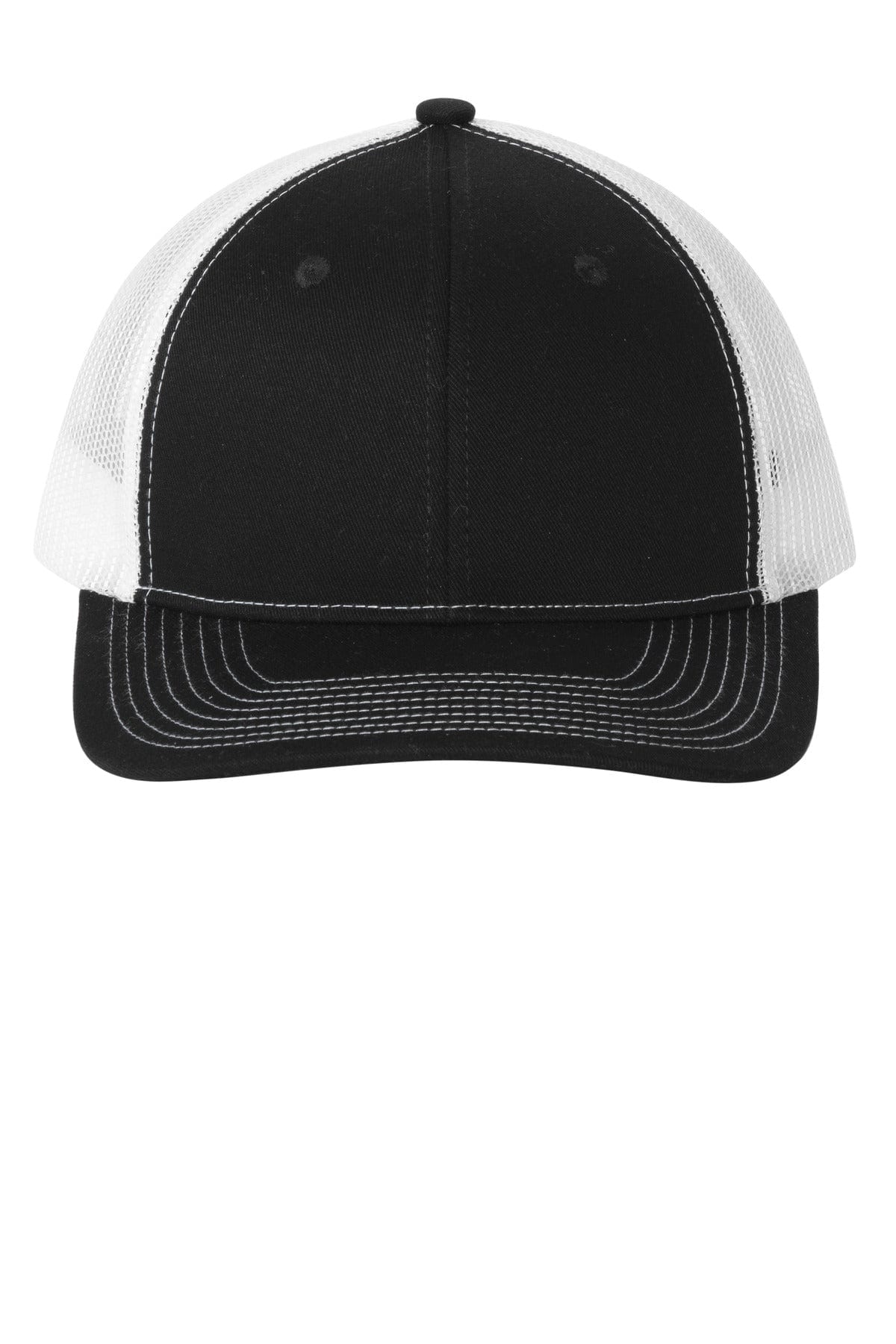 Port Authority Caps OSFA / Black/ White Port Authority LC111: Snapback Ponytail Trucker Cap