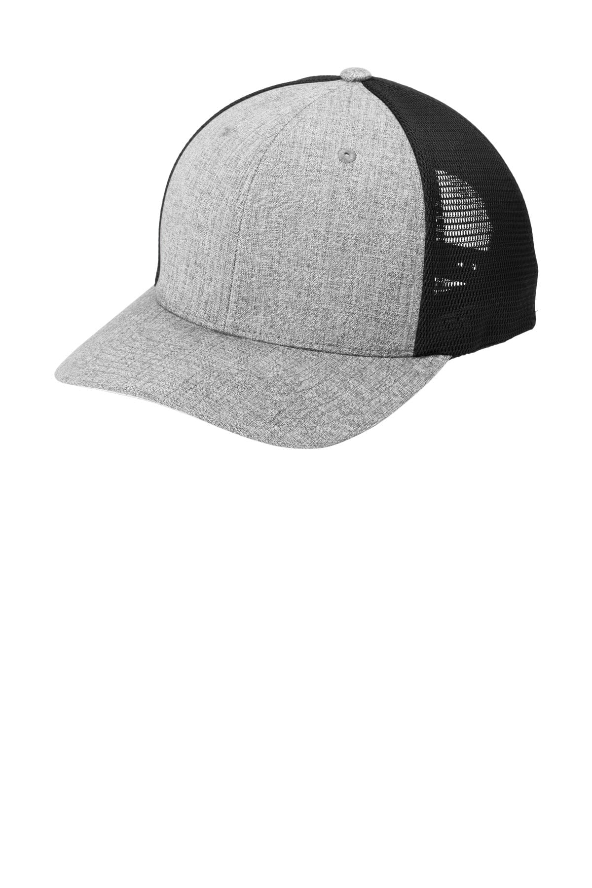 Port Authority Caps OSFA / Heather Silver/ Black Port Authority C110: Flexfit 110 Mesh Cap