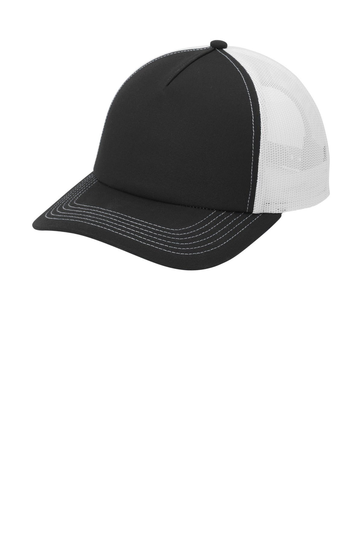 Port Authority Caps Port Authority C115LP: Low-Profile Snapback 5-Panel Trucker Cap