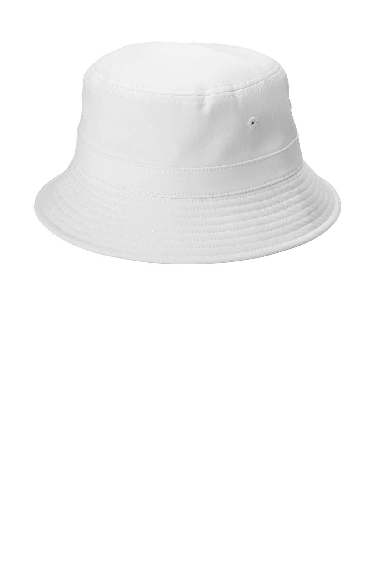 Port Authority Caps S/M / White Port Authority Poly Bucket Hat - C980