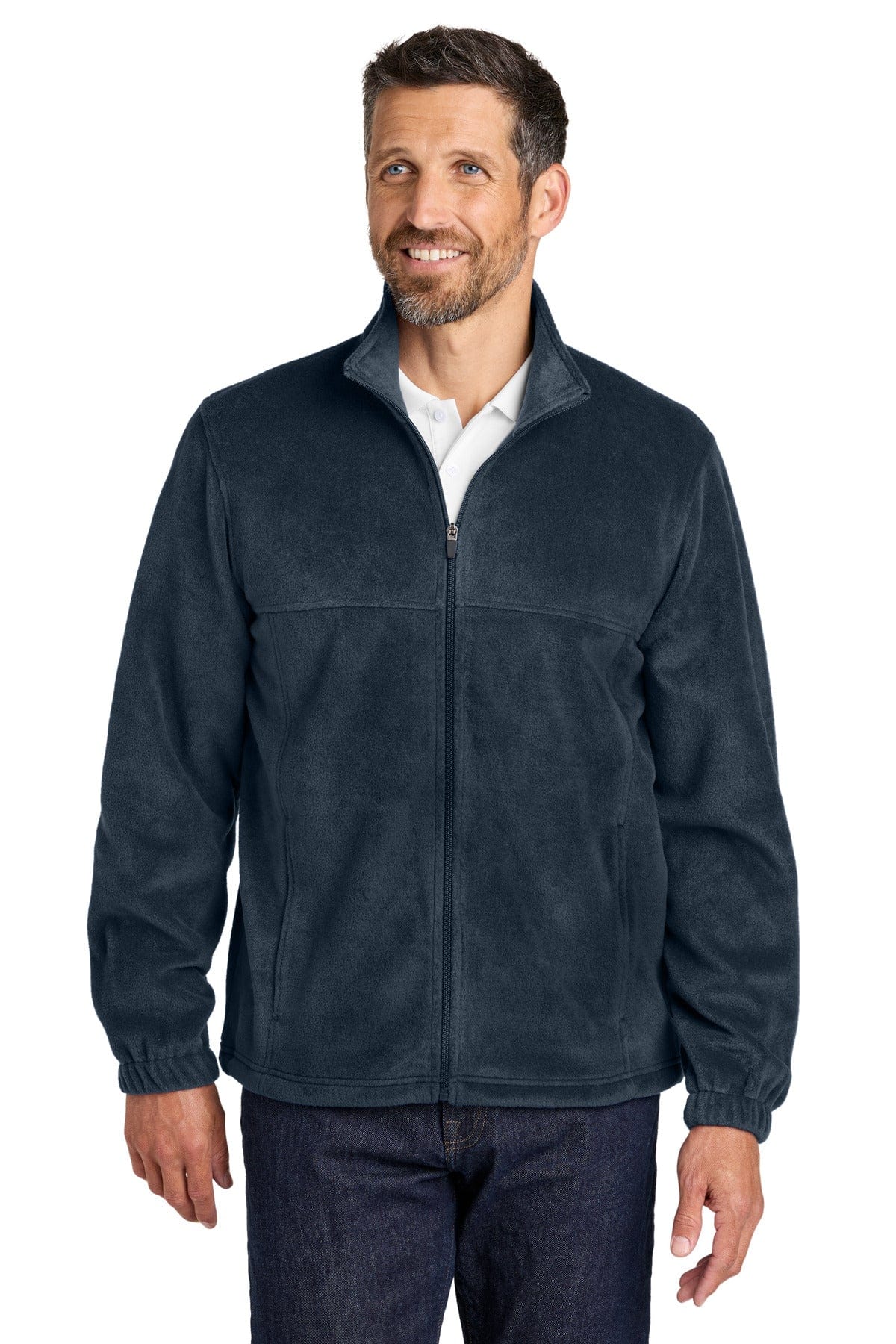 Port Authority Plush Fleece Full-Zip Jacket F190 in Night Navy