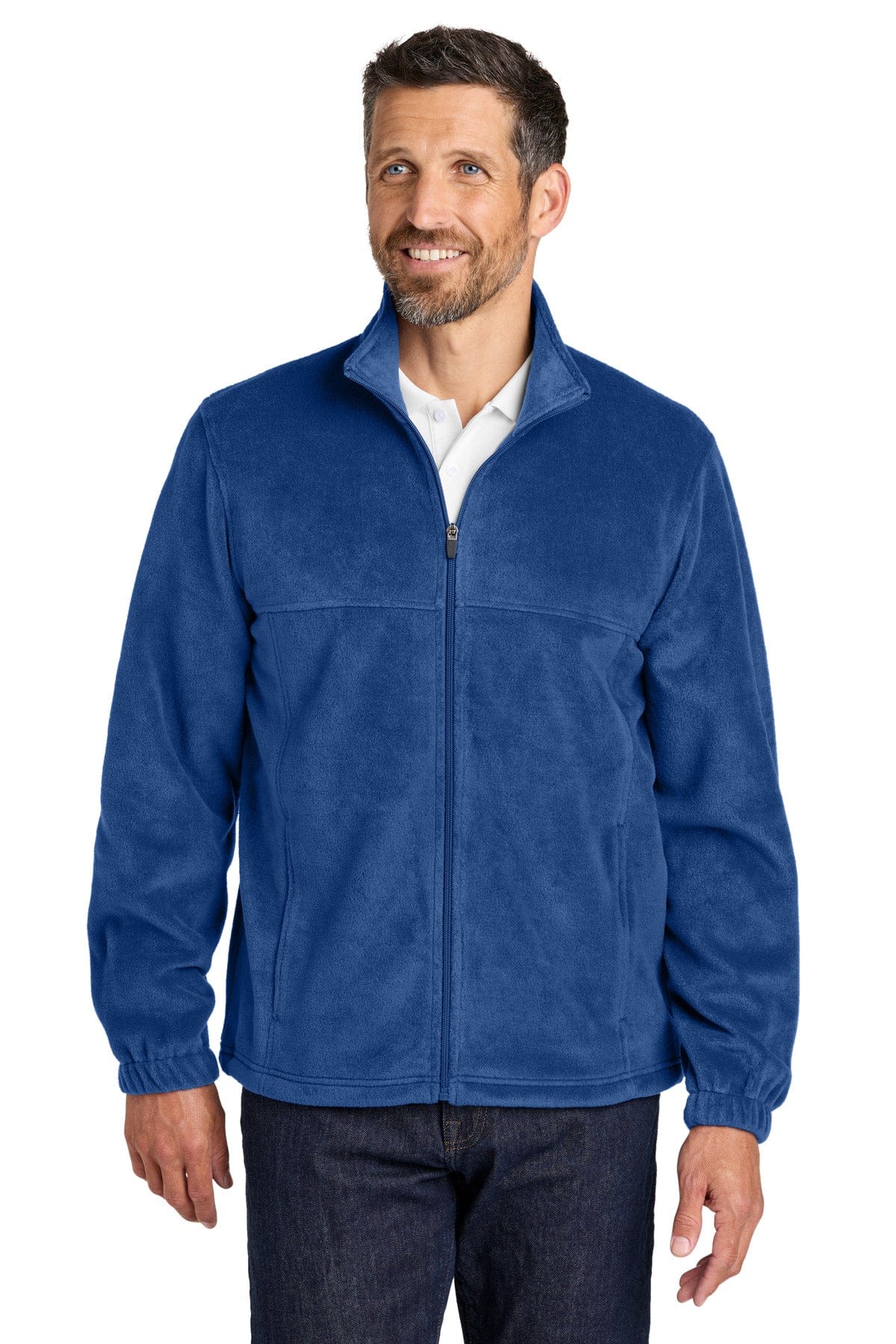 Port Authority Plush Fleece Full-Zip Jacket F190 in Royal