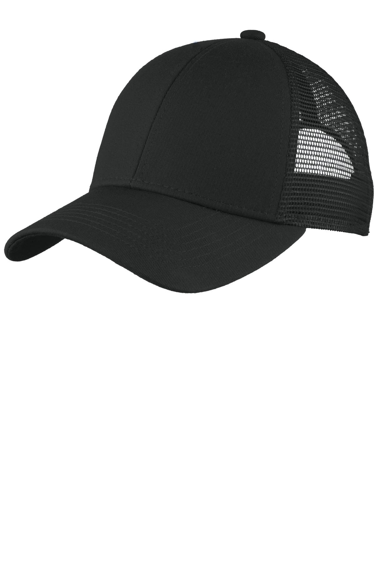 Port Authority Headwear OSFA / Black Port Authority ®  Adjustable Mesh Back Cap. C911