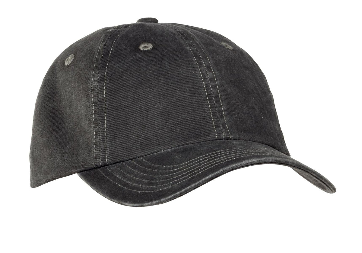 Port Authority Headwear OSFA / Black Port Authority ®  Garment-Washed Cap.  PWU