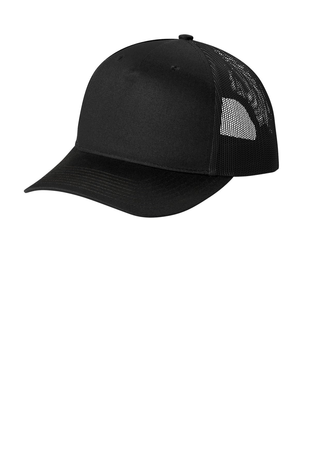 Port Authority Headwear OSFA / Black Port Authority ®  Snapback Five-Panel Trucker Cap C115