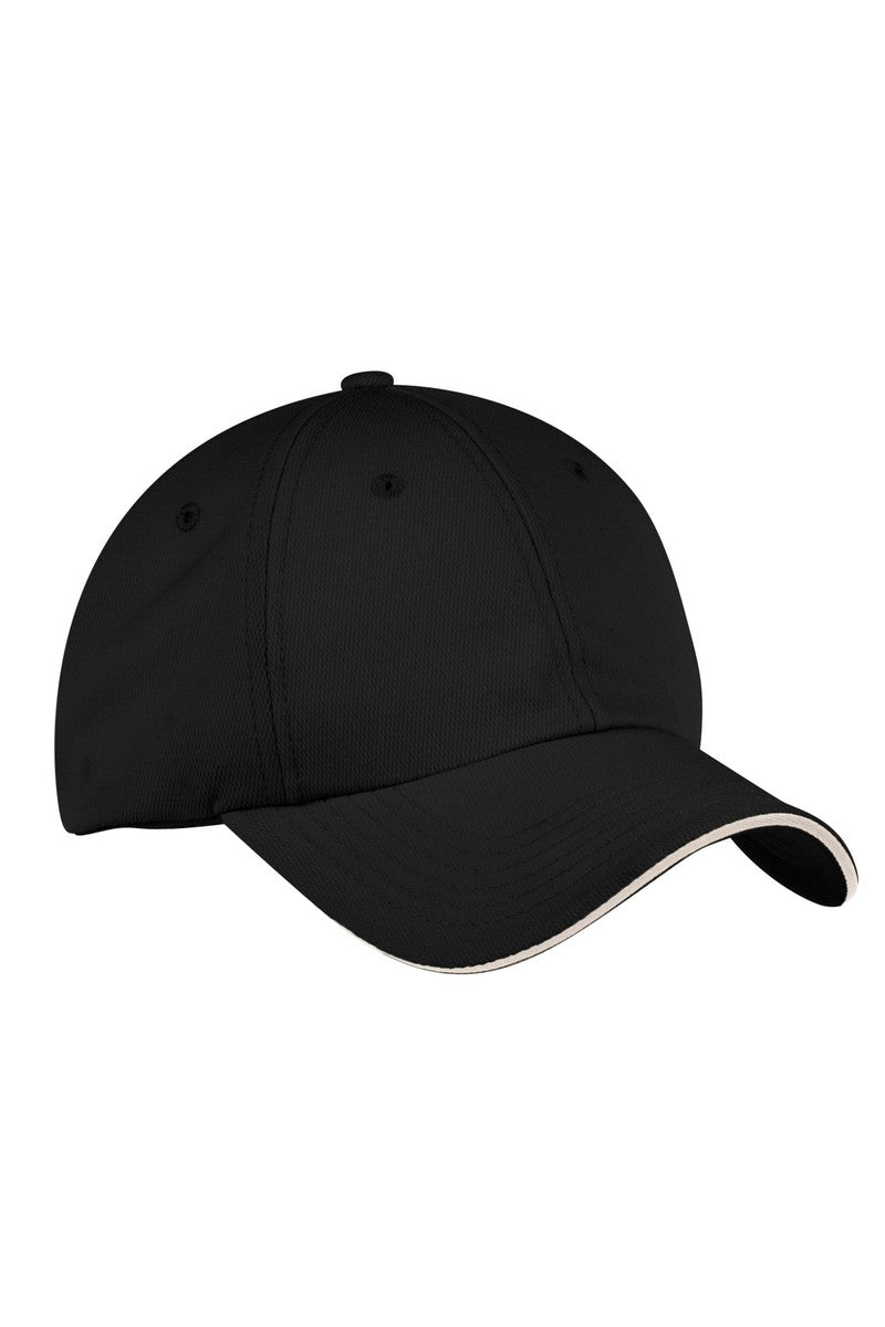 Port Authority Headwear OSFA / Black/ Stone Port Authority® Dry Zone® Cap.  C838