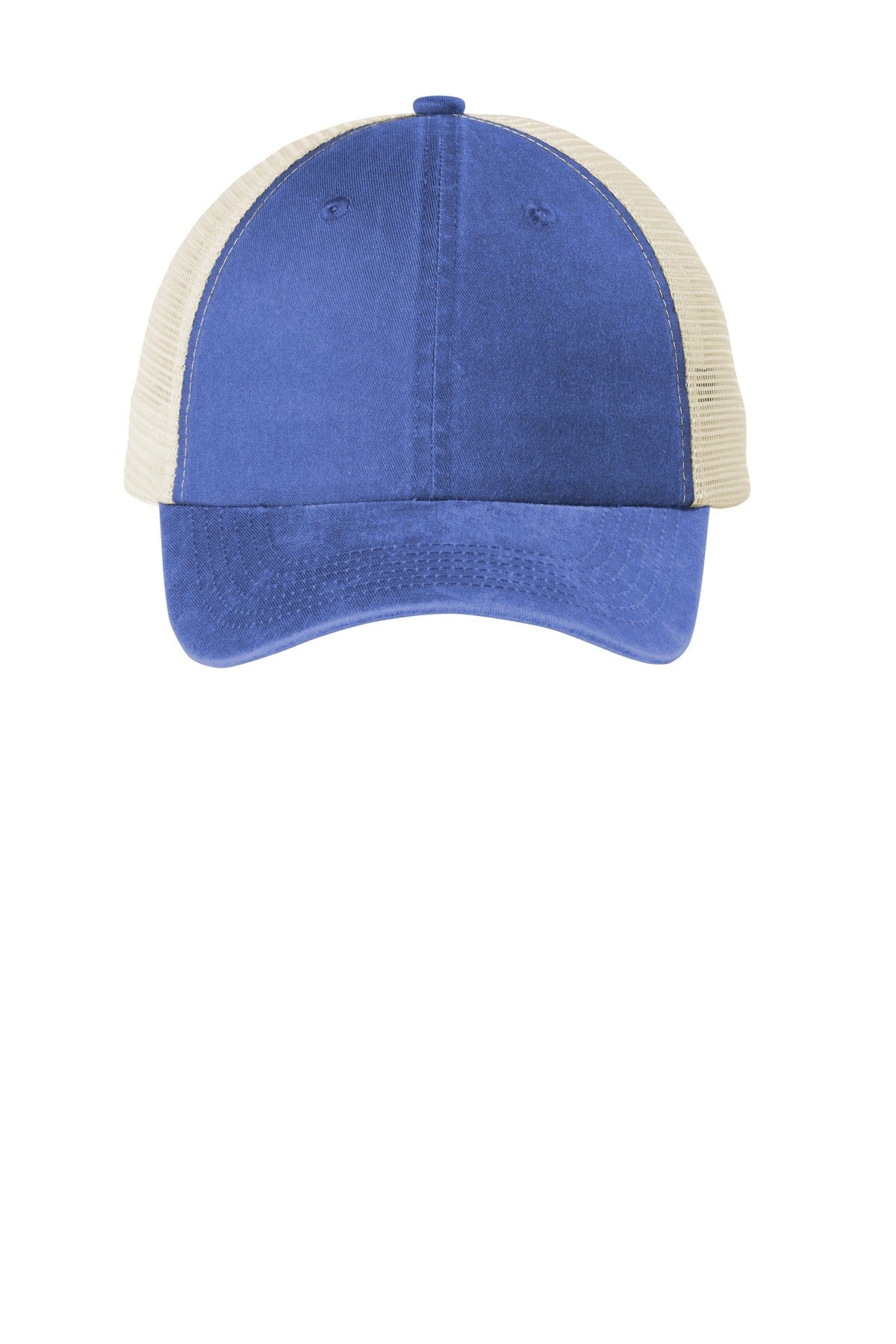 Port Authority Headwear OSFA / Blue Moon/ Stone Port Authority Beach Wash Mesh Back Cap. C943
