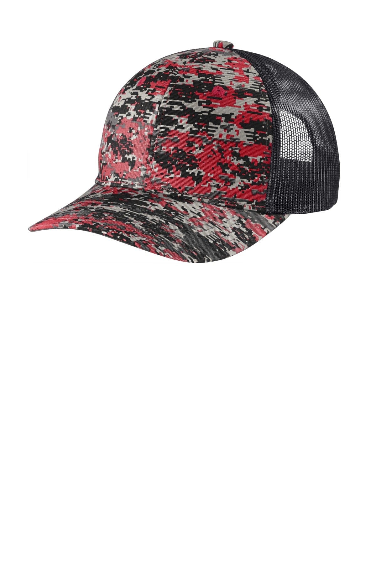 Port Authority Headwear OSFA / Flame Red Digi/ Grey Steel Port Authority  ®  Digi Camo Snapback Trucker Cap C114