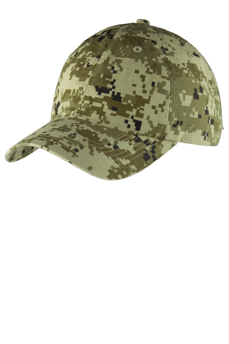 Port Authority Headwear OSFA / Green Camo Port Authority® Digital Ripstop Camouflage Cap. C925