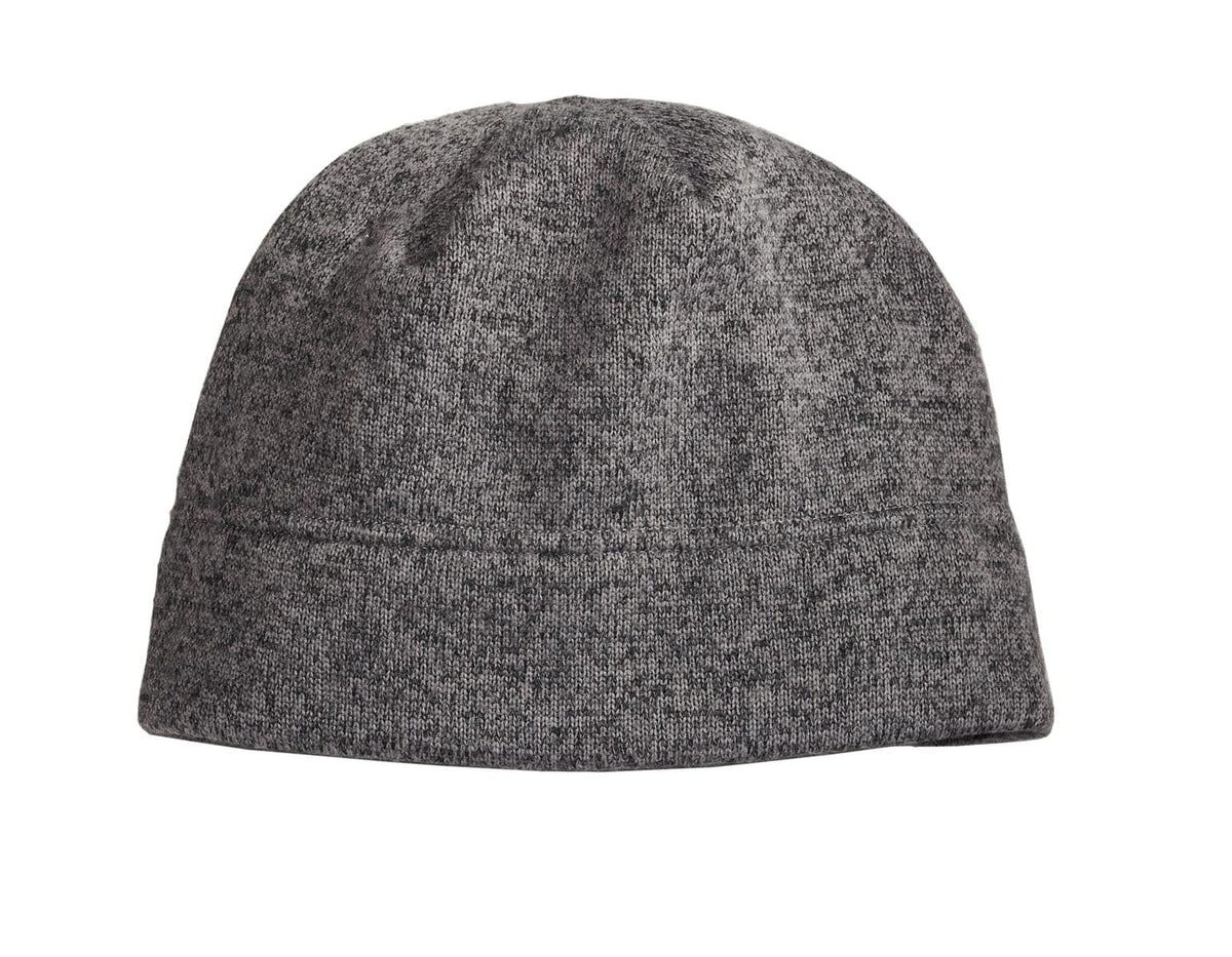 Port Authority Headwear OSFA / Grey Heather/ Black Port Authority® Heathered Knit Beanie. C917