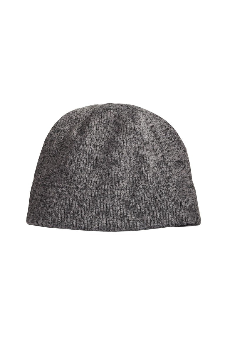 Port Authority Headwear OSFA / Grey Heather/ Black Port Authority® Heathered Knit Beanie. C917
