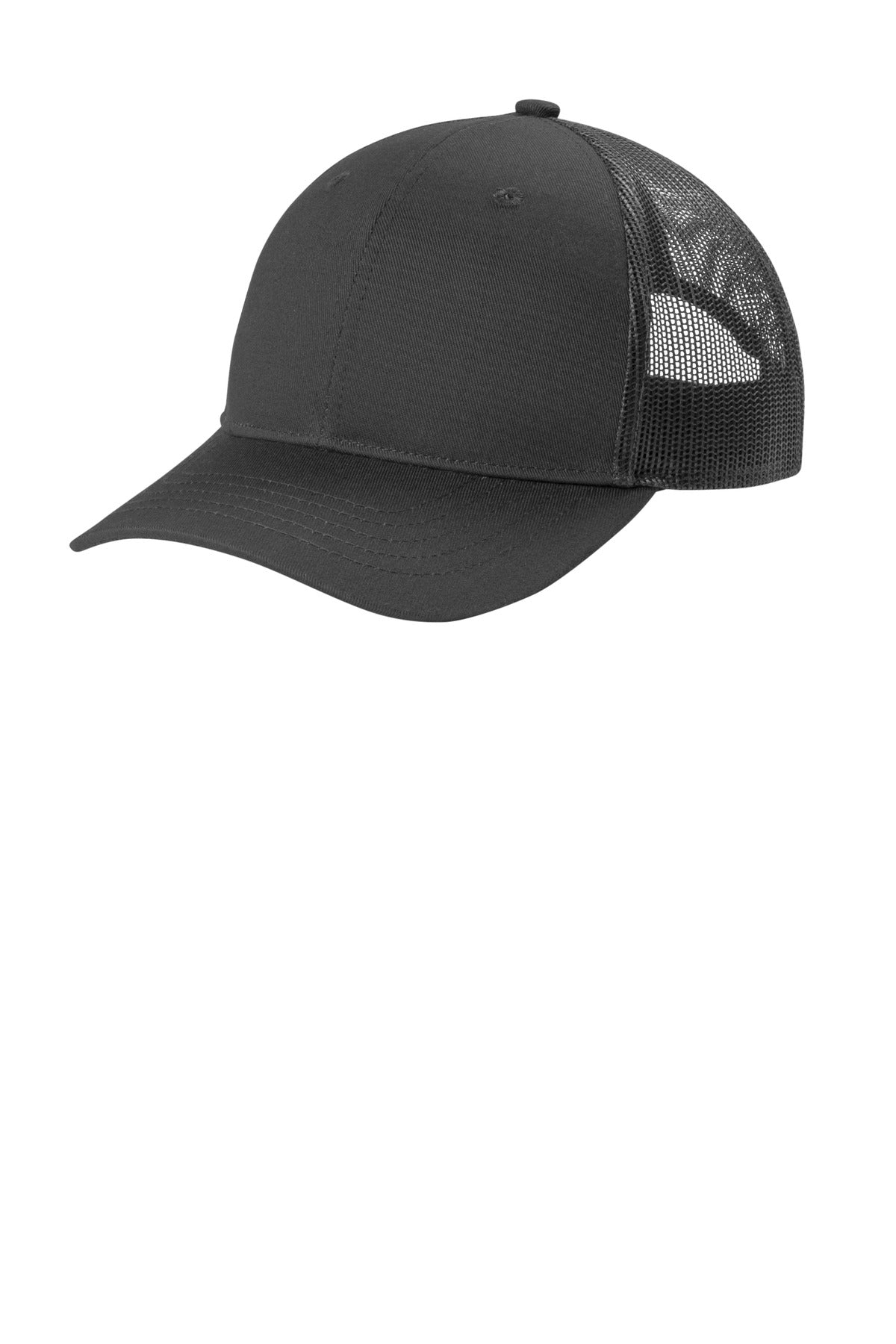Port Authority Headwear OSFA / Grey Steel Port Authority ®  Youth Snapback Trucker Cap YC112