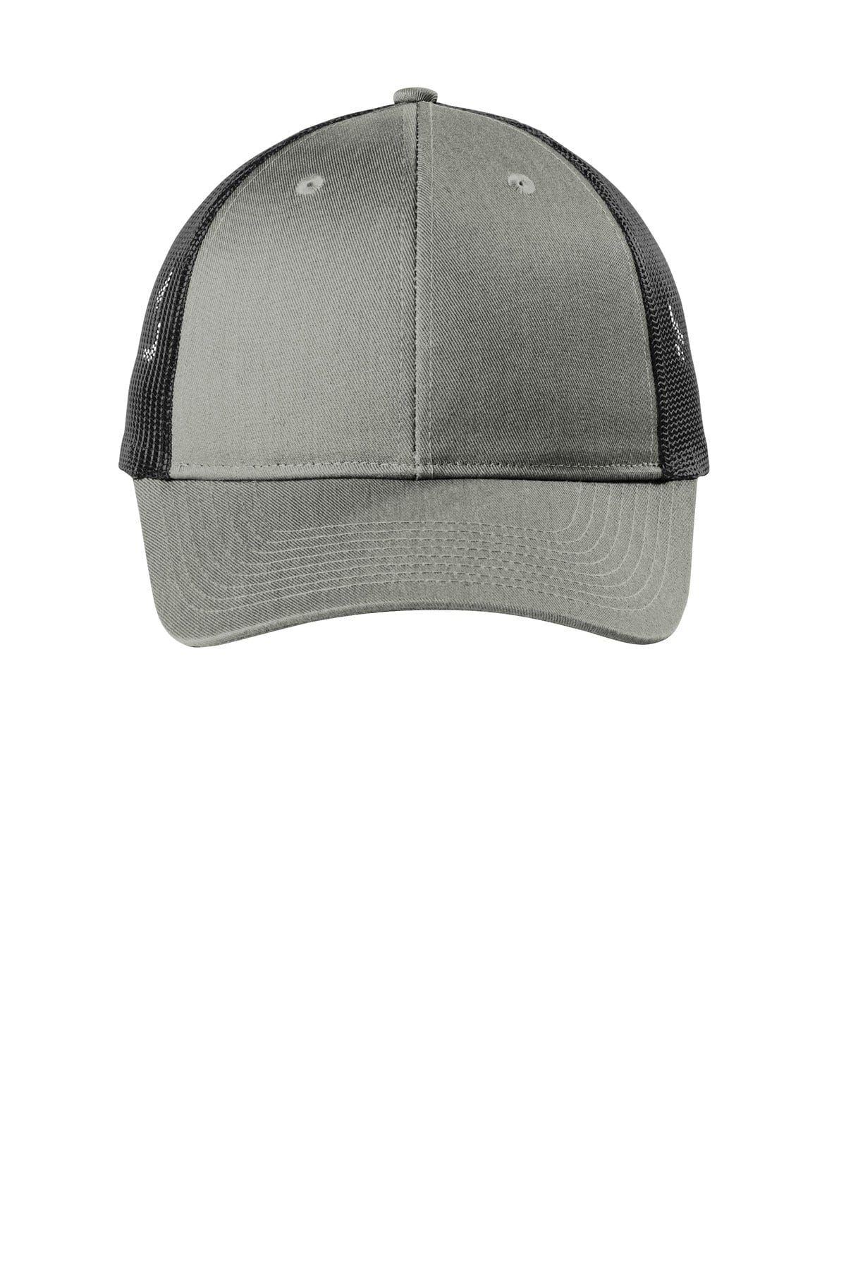 Port Authority Headwear OSFA / Heather Grey/ Black Port Authority  ®  Low-Profile Snapback Trucker Cap. C112LP