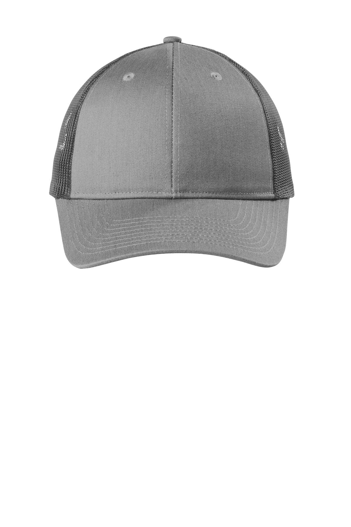 Port Authority Headwear OSFA / Heather Grey/ Grey Steel Port Authority  ®  Low-Profile Snapback Trucker Cap. C112LP