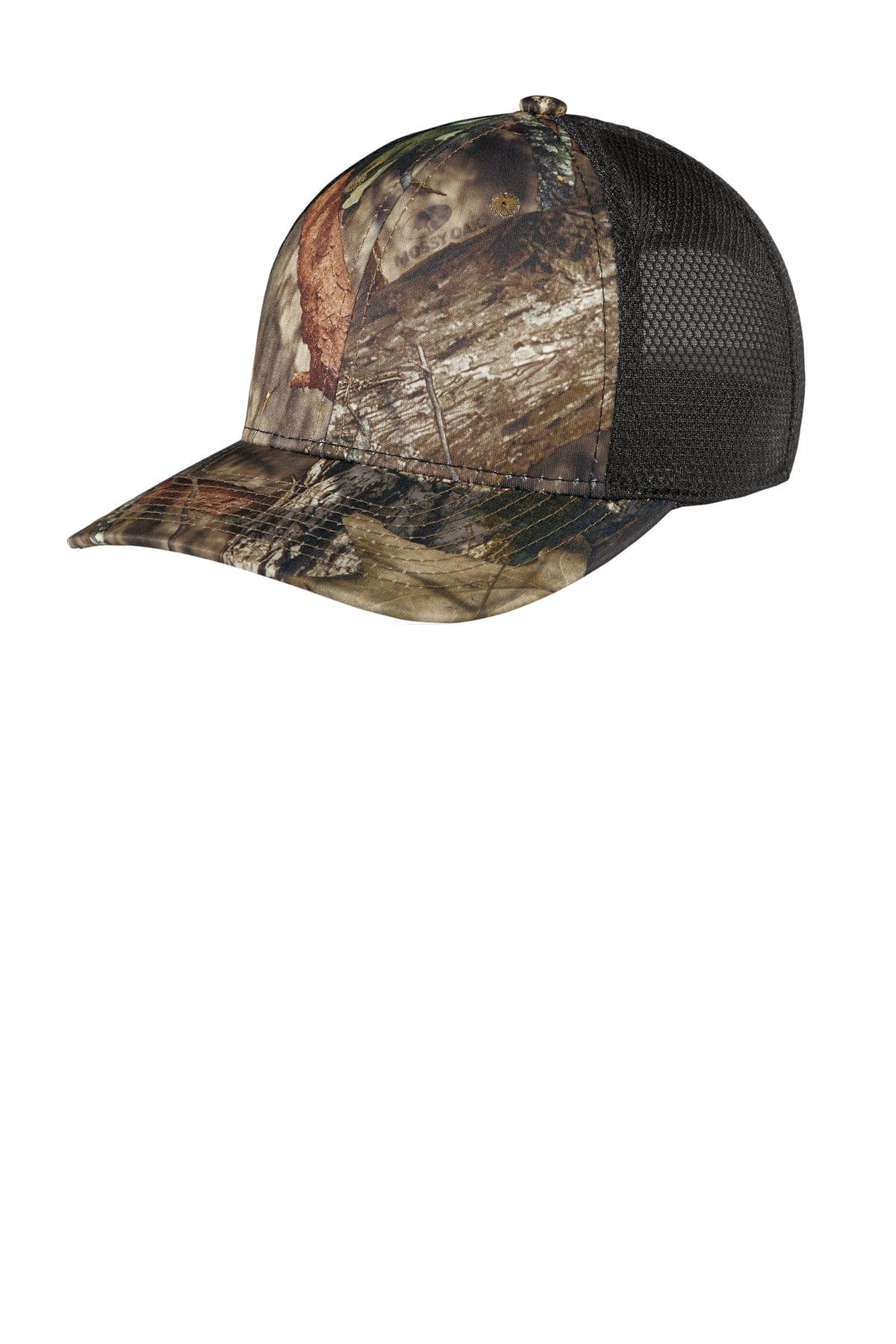Port Authority Headwear OSFA / Mossy Oak Break-Up Country/ Black Port Authority C892: Performance Camouflage Mesh Back Snapback Cap