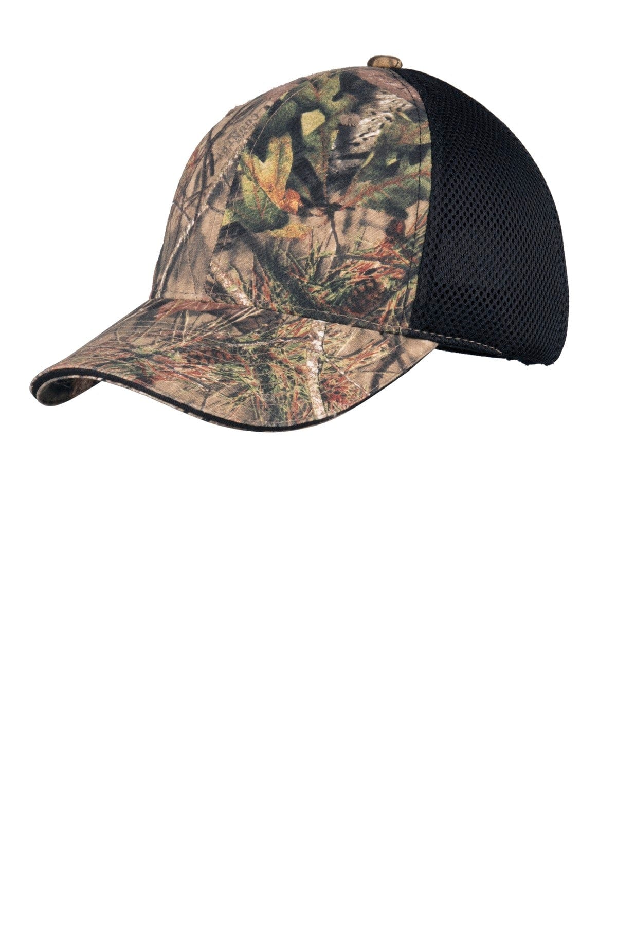 Port Authority Headwear OSFA / Mossy Oak Break-Up Country/ Black Port Authority® Camouflage Cap with Air Mesh Back. C912