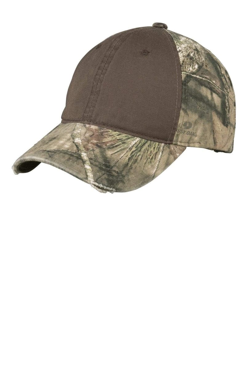 Port Authority Headwear OSFA / Mossy Oak Break-Up Country/Chocolate Port Authority® Camo Cap with Contrast Front Panel. C807