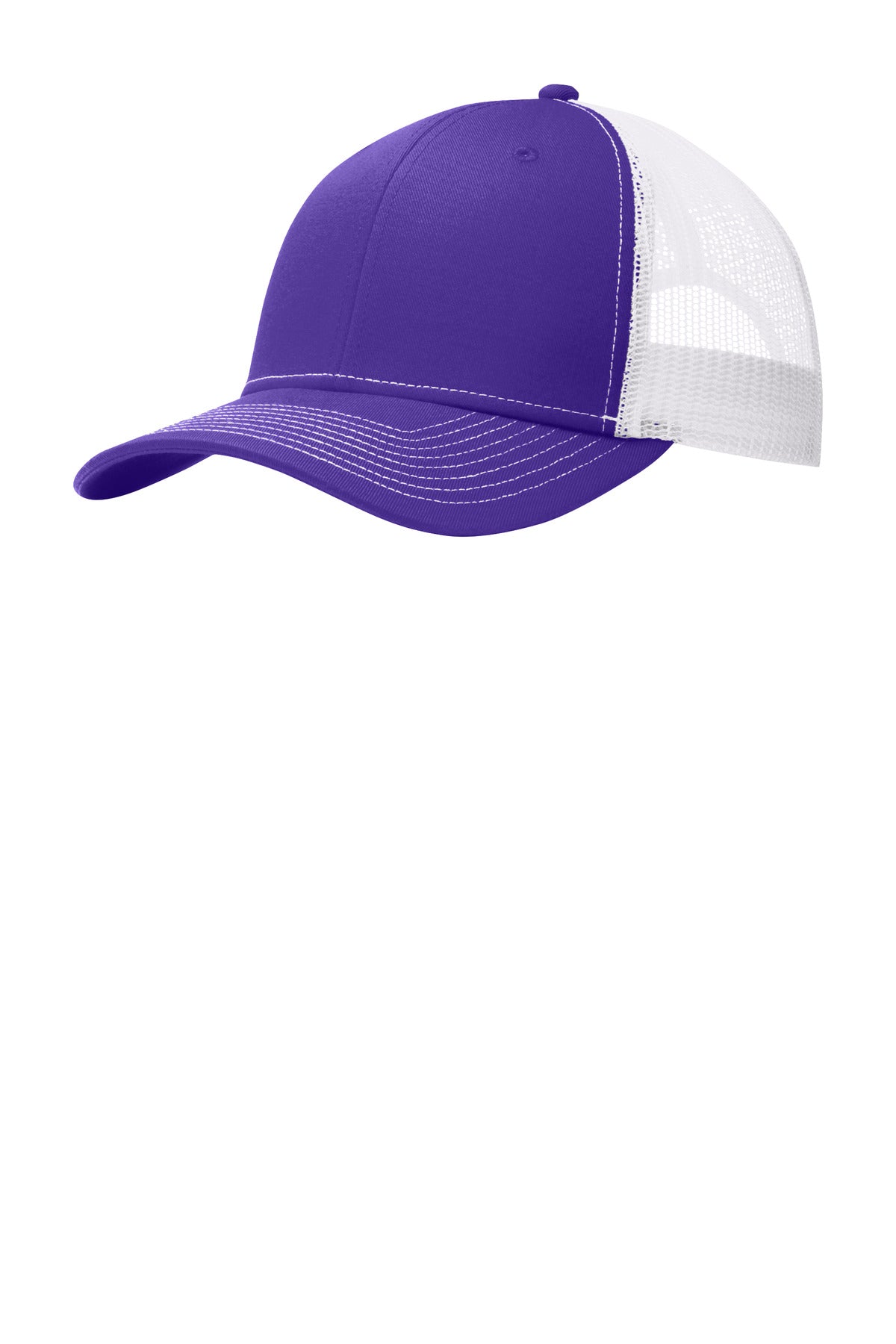Port Authority Headwear OSFA / Purple/ White Port Authority Snapback Trucker Cap. C112