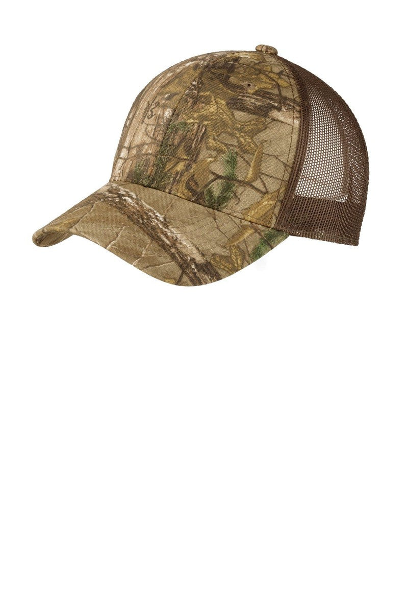 Port Authority Headwear OSFA / Realtree Xtra/ Brown Port Authority® Structured Camouflage Mesh Back Cap. C930
