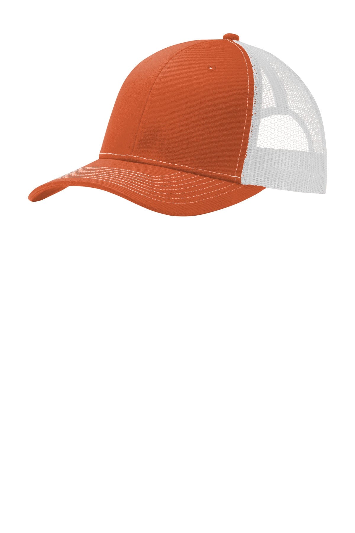 Port Authority Headwear OSFA / Texas Orange/ White Port Authority Snapback Trucker Cap. C112