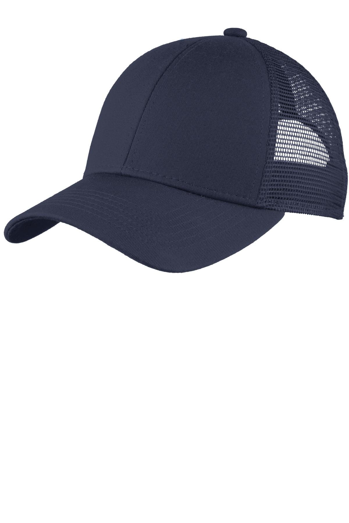 Port Authority Headwear OSFA / True Navy Port Authority ®  Adjustable Mesh Back Cap. C911