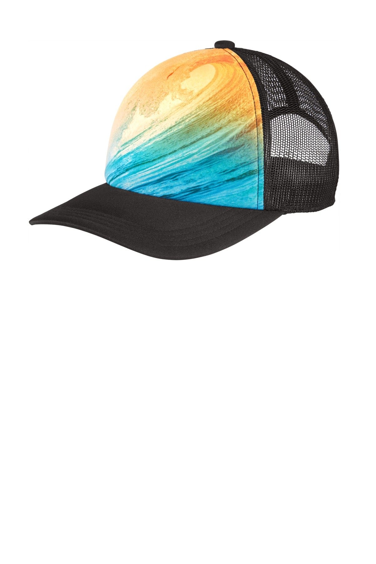 Port Authority Headwear OSFA / Wave Port Authority Photo Real Snapback Trucker Cap C950
