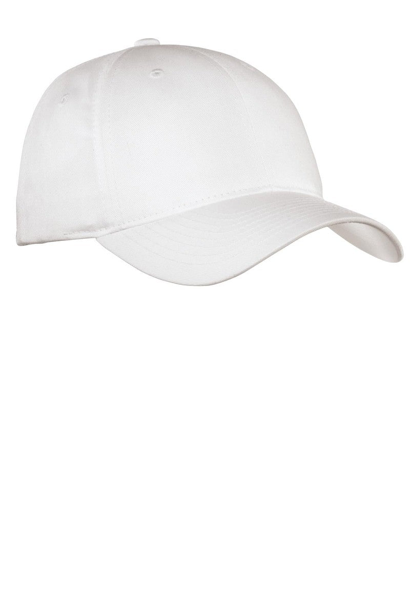 Port Authority Headwear OSFA / White Port Authority® Fine Twill Cap.  C800