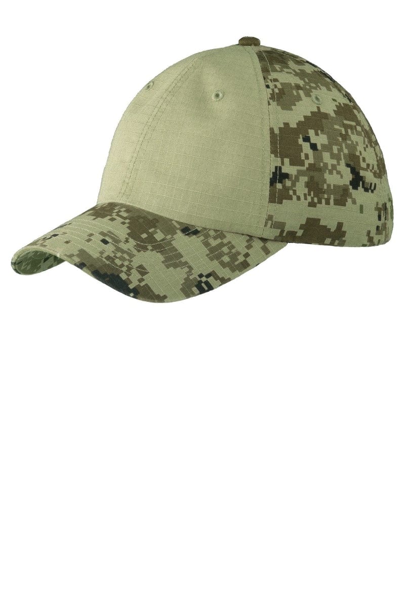 Port Authority Headwear Port Authority® Colorblock Digital Ripstop Camouflage Cap. C926