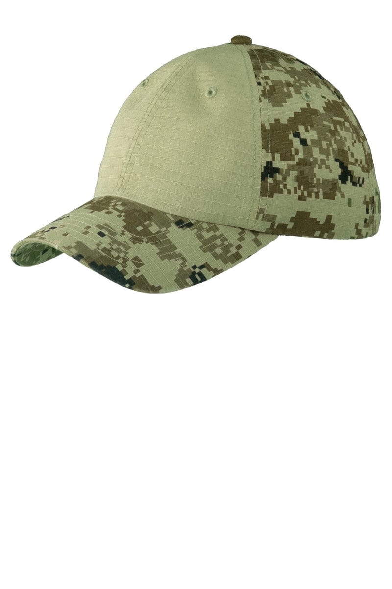 Port Authority Headwear Port Authority® Colorblock Digital Ripstop Camouflage Cap. C926