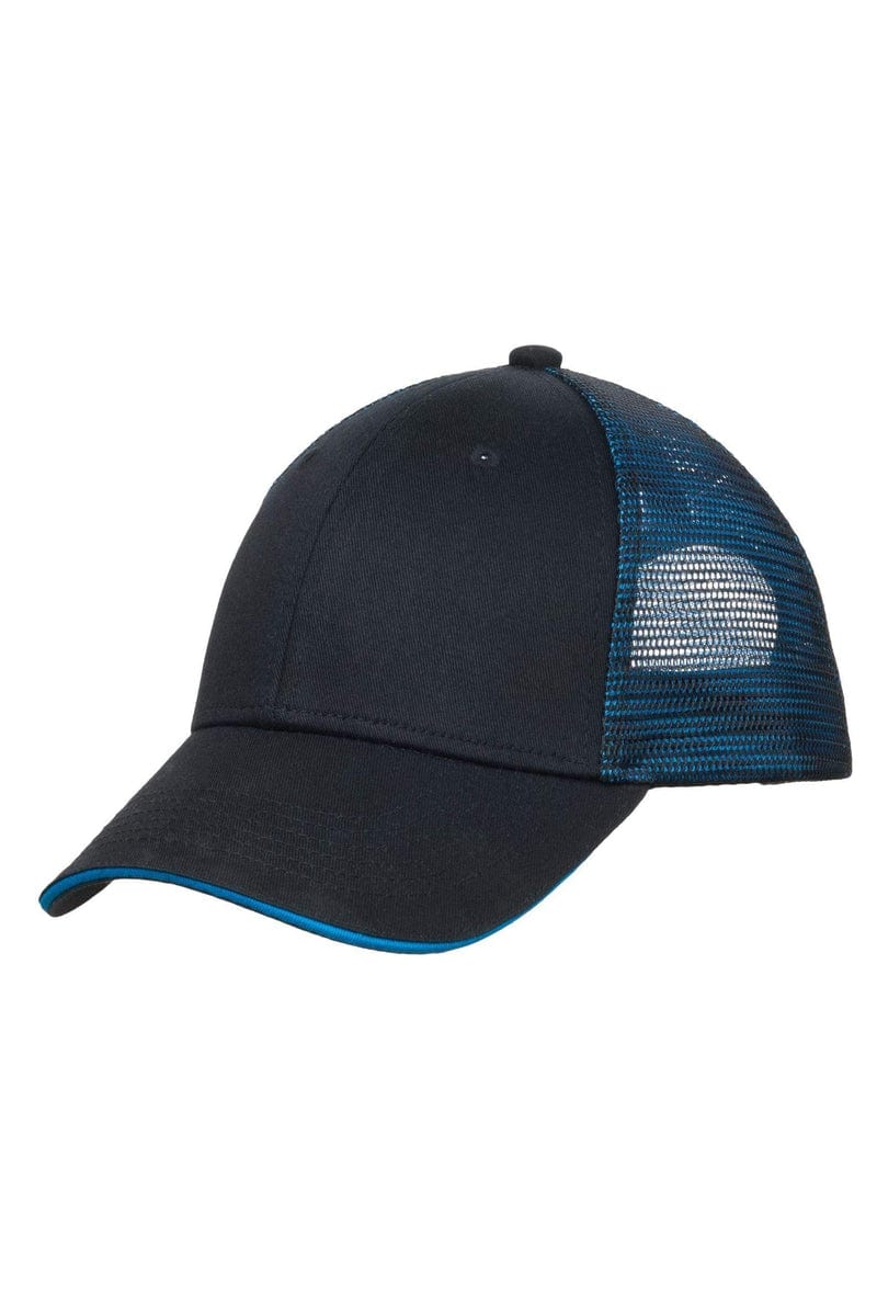 Port Authority Headwear Port Authority® Double Mesh Snapback Sandwich Bill Cap. C818
