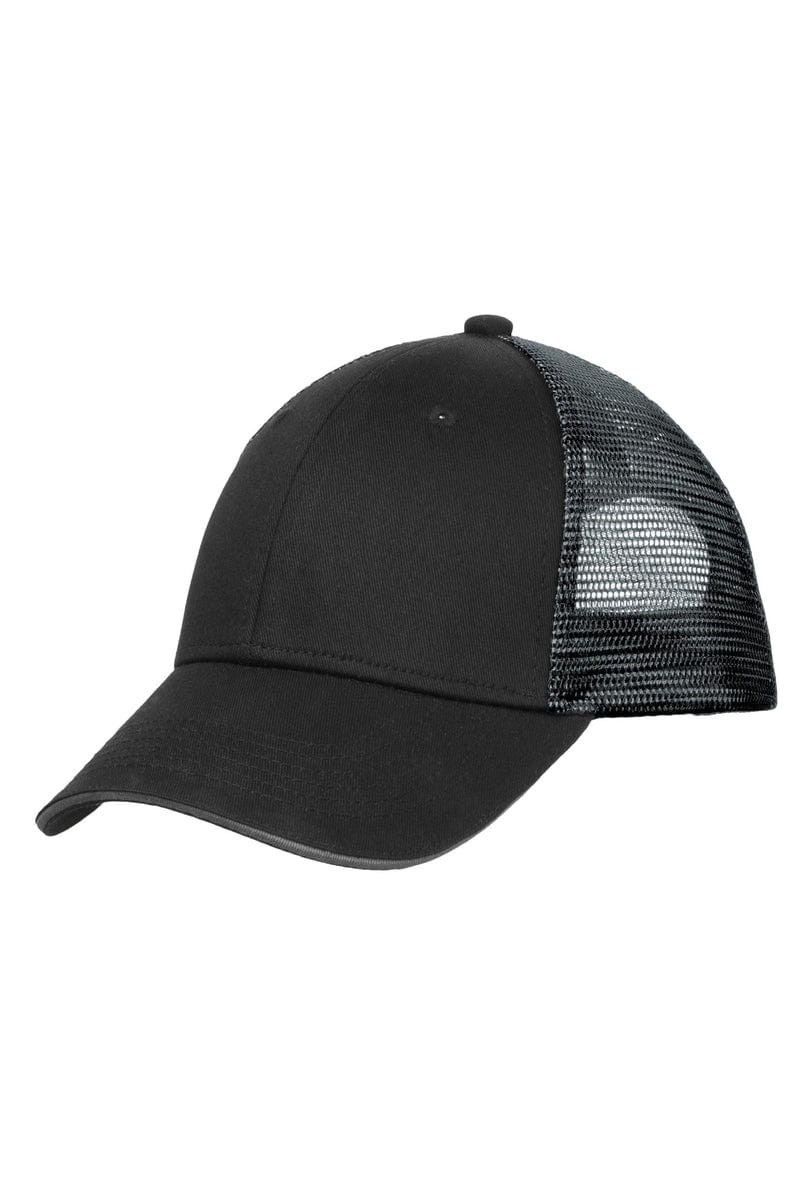 Port Authority Headwear Port Authority® Double Mesh Snapback Sandwich Bill Cap. C818