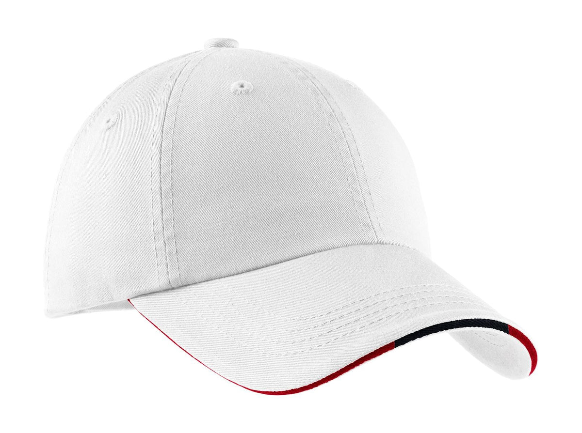 Port Authority Headwear Port Authority Sandwich Bill Cap with Striped Closure. C830