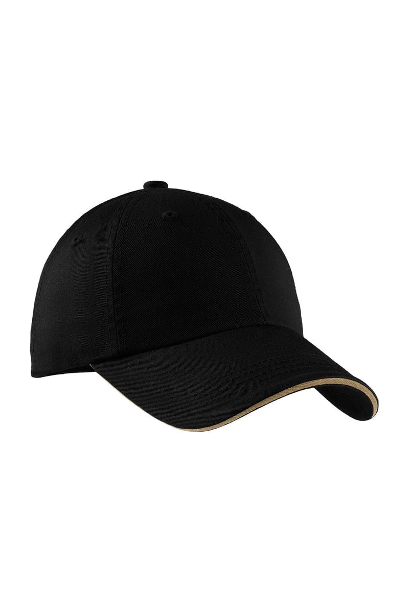 Port Authority Headwear Port Authority® Sandwich Bill Cap with Striped Closure.  C830