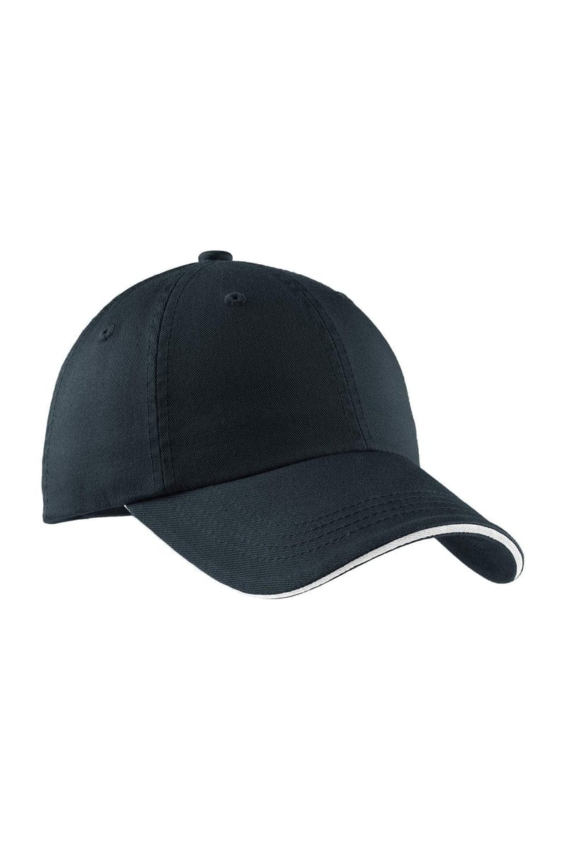 Port Authority Headwear Port Authority® Sandwich Bill Cap with Striped Closure.  C830