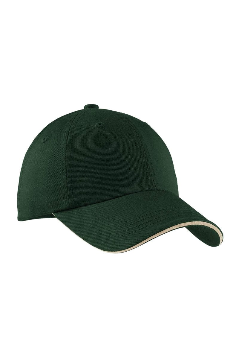 Port Authority Headwear Port Authority® Sandwich Bill Cap with Striped Closure.  C830